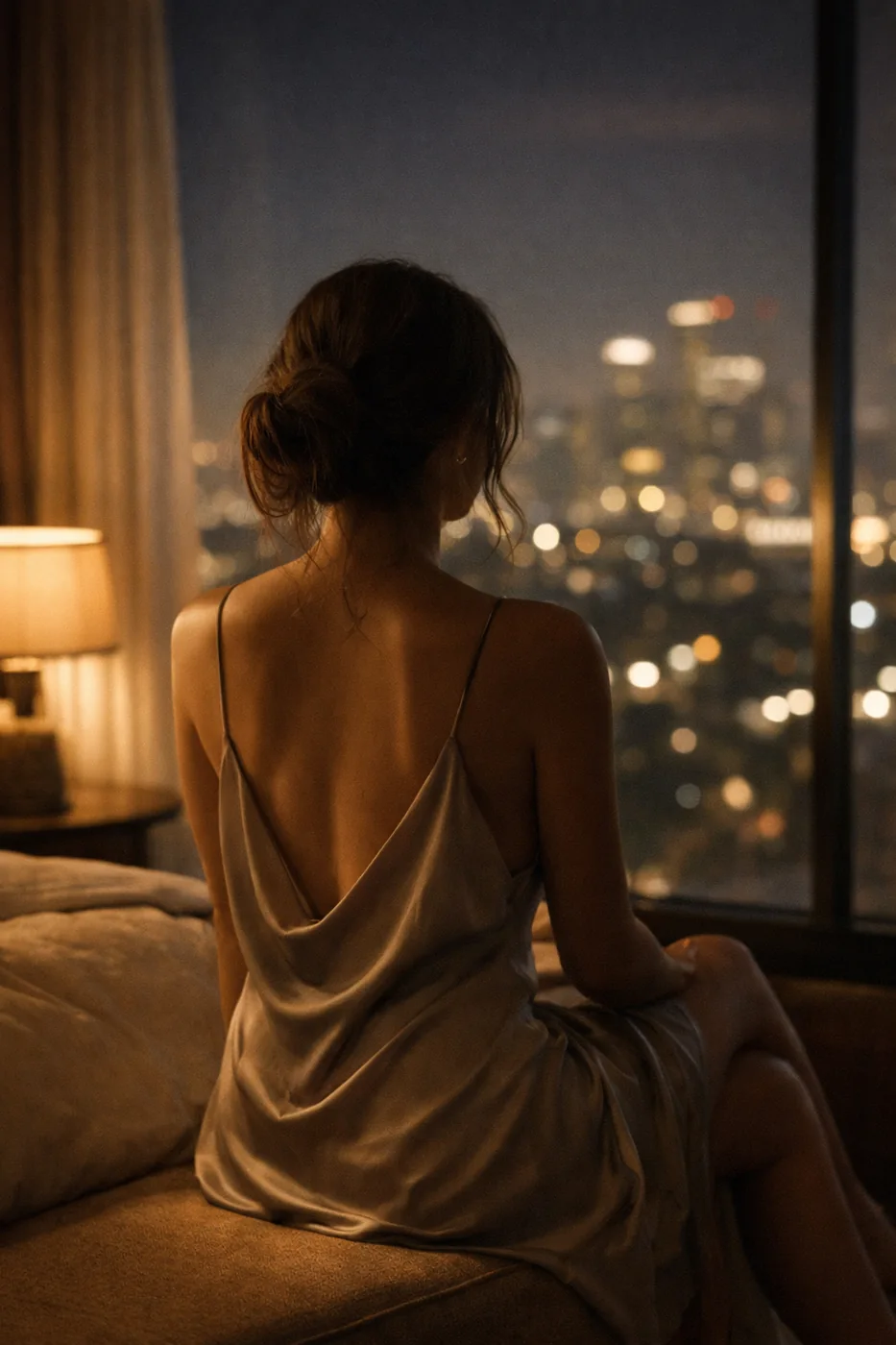 窗边安静休息的女性